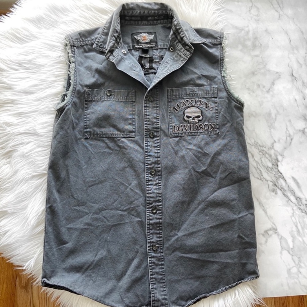 Harley-Davidson Motorcyclist Gray Vest